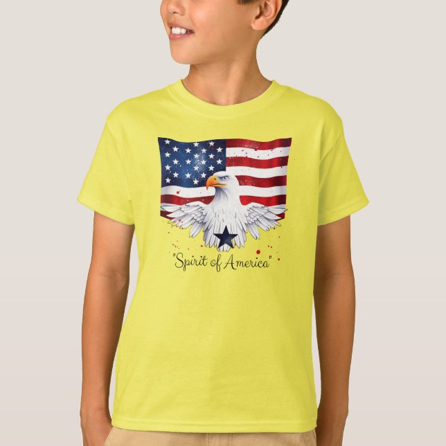Spirit of America Kids' T-Shirt (Framsida)