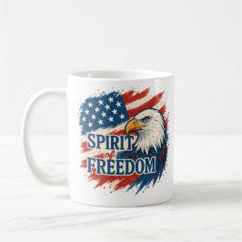 Spirit of American Freedom –Design for 4th of July Kaffemugg