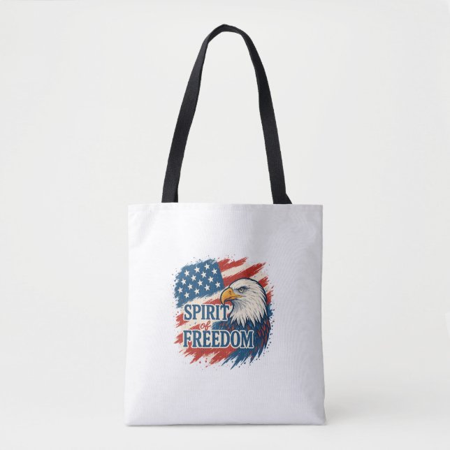 Spirit of American Freedom –Design for 4th of July Tygkasse (Framsida)