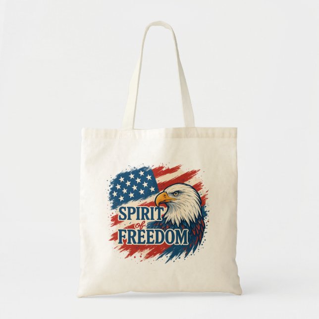 Spirit of American Freedom –Design for 4th of July Tygkasse (Framsidan)