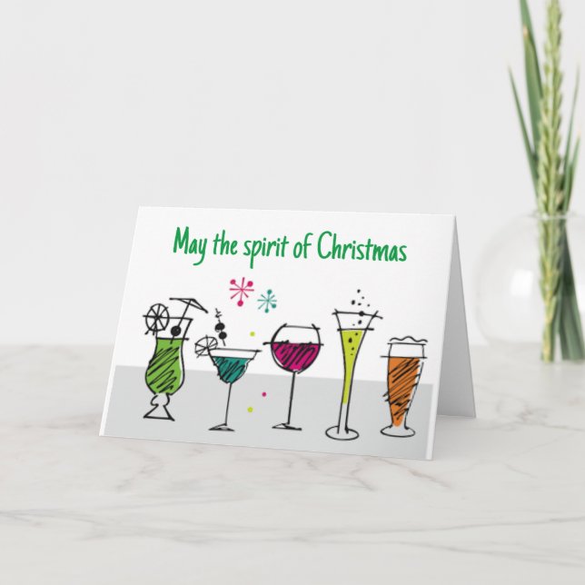 "SPIRIT OF CHRISTMAS & SPIRITS OCO" HELGKORT (Framsida)