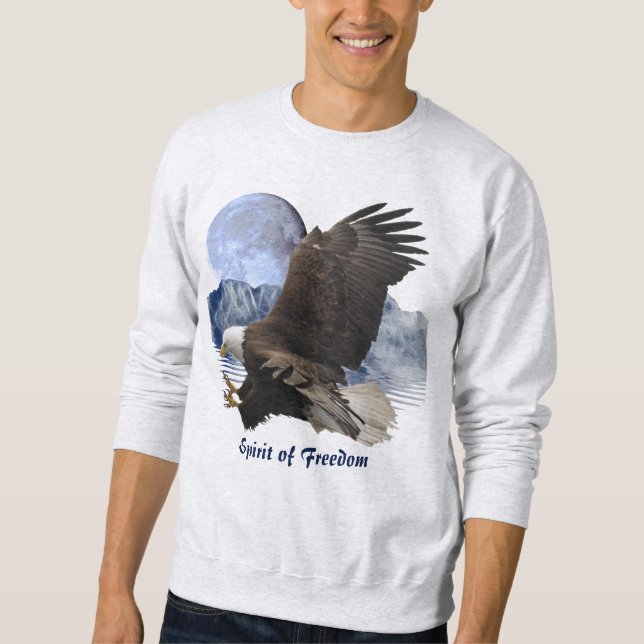 SPIRIT of FREEDOM Örn Wildlife Apparel Sweatshirt (Framsida)