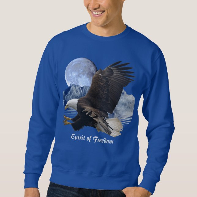 SPIRIT of FREEDOM Örn Wildlife Apparel Sweatshirt (Framsida)