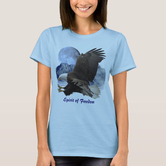 SPIRIT of FREEDOM Örn Wildlife Apparel Tee Shirt (Framsida)