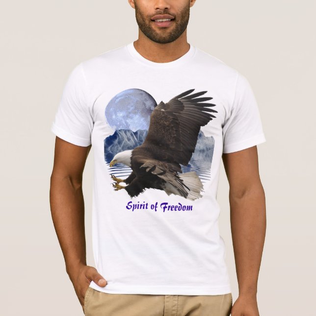 SPIRIT of FREEDOM Örn Wildlife T-Shirt (Framsida)