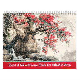 Spirit of Ink – Chinese Brush Art Calendar 2026 Kalender
