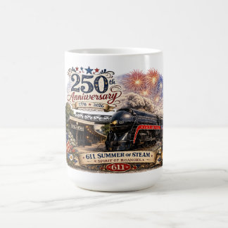 "Spirit of Roanoke" 611 ånglok Kaffemugg