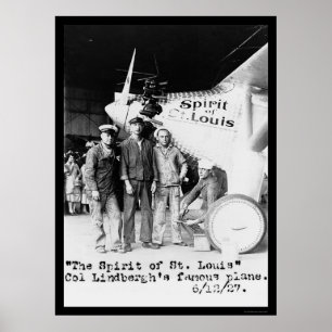 Spirit of St. Louis Airplan 1927 Poster