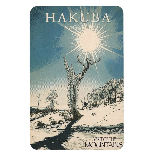 spirit of the mountains - HAKUBA Nagano Magnet (Vertikal)