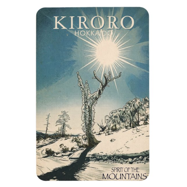 spirit of the mountains - KIRORO Hokkaido  Magnet (Vertikal)