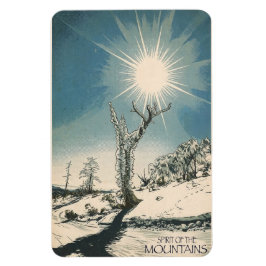 Spirit of the mountains magnet