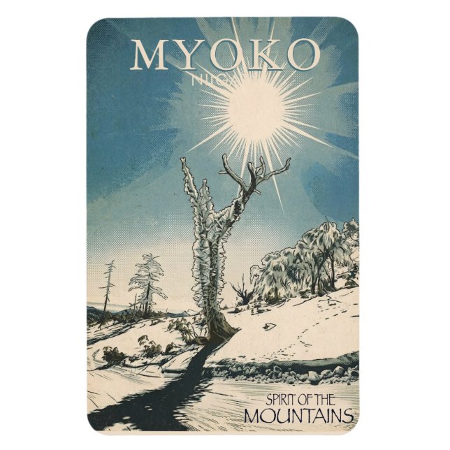 spirit of the mountains - MYOKO Niigata Magnet (Vertikal)