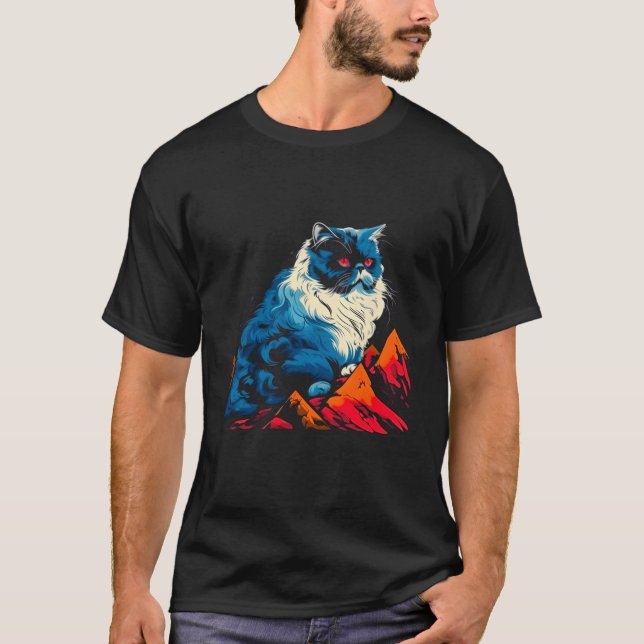 Spirit Persian Cat T Shirt (Framsida)