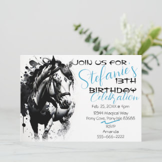 Spirit Pony 1 Birthday Call Inbjudningar