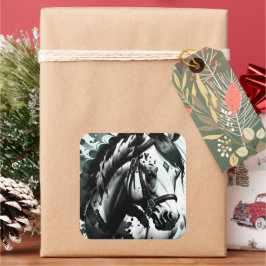 Spirit Pony 1 Fyrkantigt Klistermärke