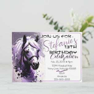 Spirit Pony 29 Birthday-inbjudan Inbjudningar