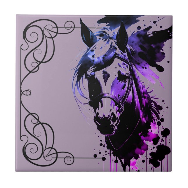 Spirit Pony 3 Lavender Kakelplatta (Framsidan)