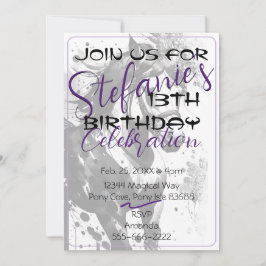 Spirit Pony 9 Birthday bjudande 2 Inbjudningar