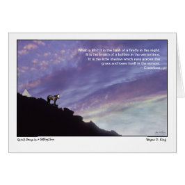 Spirit Pony i Setting Sol Hälsningskort