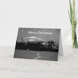 Spirit Pony under Gibbous Måne-julkort Helgkort