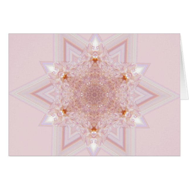 Spirit Quartz (mandala) Hälsningskort (Framsidan Horizontal)