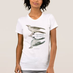 "SPIRIT RAVEN II" Sällsyntet White Raven Wildlife Tee Shirt