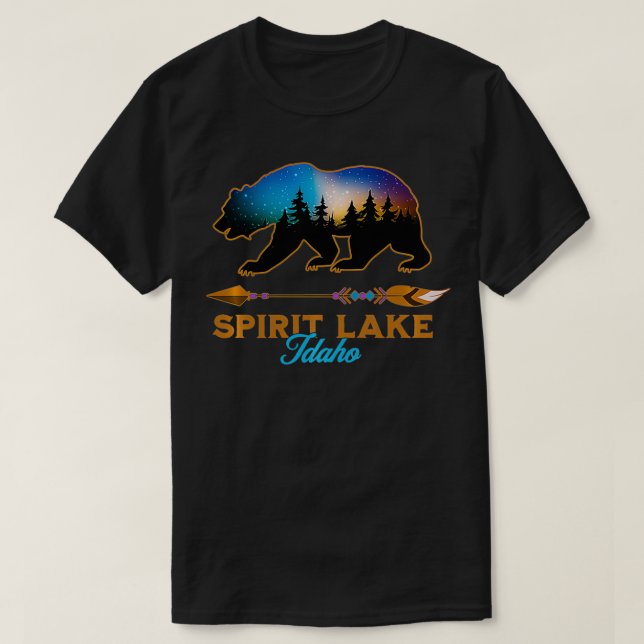 Spirit Sjö Idaho Souvenir Pullover T Shirt (Design framsida)
