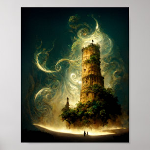 Spirit Torn Fantasy Sci-Fi Art Poster