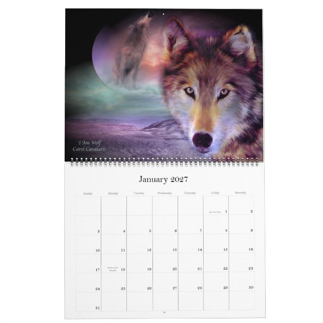 Spirit Vargars Art Calendar 2012 Kalender (Jan 2027)