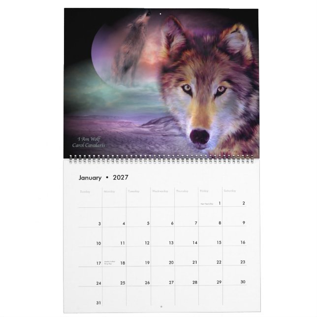 Spirit Vargars Art Calendar 2013 Kalender (Jan 2027)