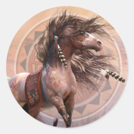 Spirit Warrior Sticker Runt Klistermärke