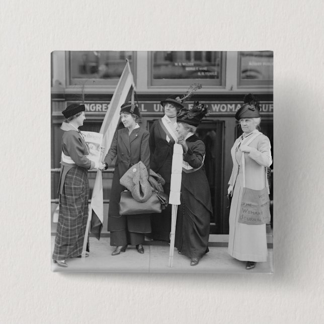 Spirited Suffragettes, 1914 Knapp (Framsida)