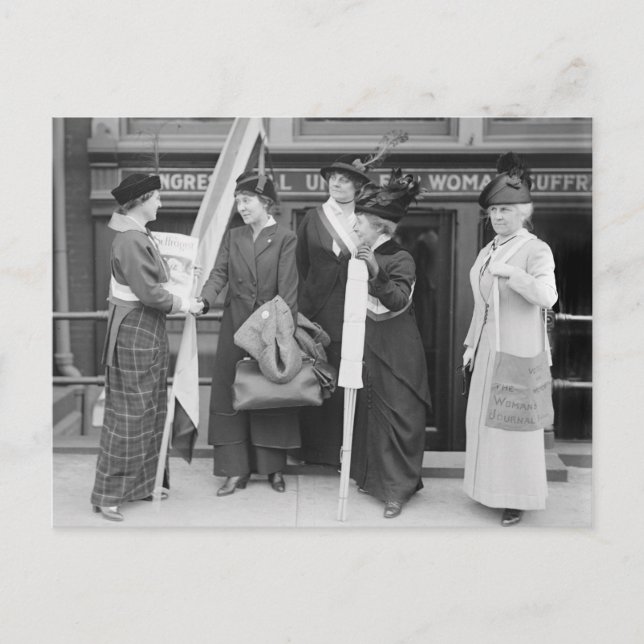 Spirited Suffragettes, 1914 Vykort (Framsida)