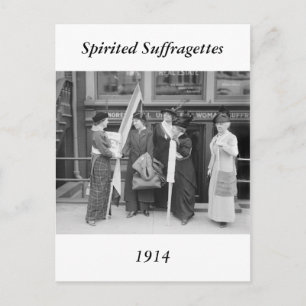 Spirited Suffragettes, 1914 Vykort