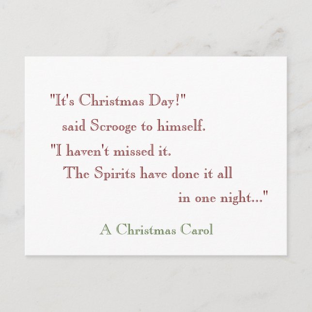 Spiriterna gjorde allt på en natt! vykort (Framsida)