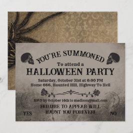 Spirits Board Halloween fest Inbjudningar