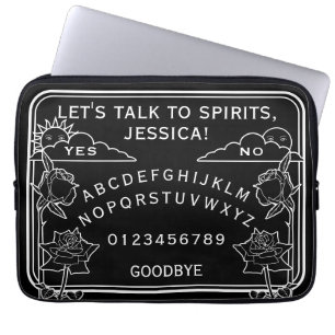 Spirits Gothic Black White Talking Board Laptop Fodral