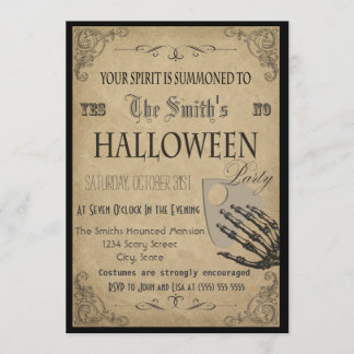 Spirits Halloween-fest inbjudan