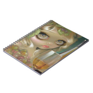 "Spirits of the Vine: Chardonnay" Notebook Anteckningsbok Med Spiral
