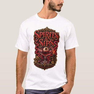 Spirits & Sips Halloween Cocktail Party T Shirt