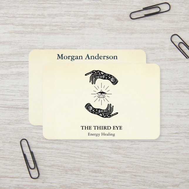 Spiritual Energie Heiler Reiki  Visitkort (Fram/Back In Situ)