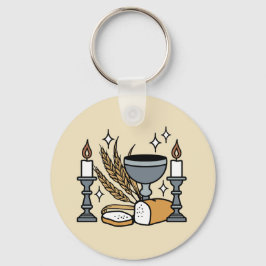 Spiritual Faith and Grace – Uplifting Christian Nyckelring