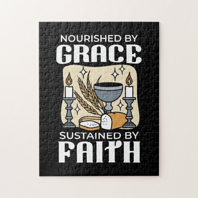 Spiritual Faith and Grace – Uplifting Christian Pussel (Vertikal)