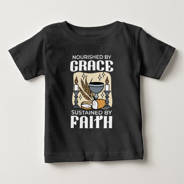 Spiritual Faith and Grace – Uplifting Christian T Shirt (Framsida)