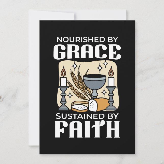 Spiritual Faith and Grace – Uplifting Christian Tack Kort (Framsida)