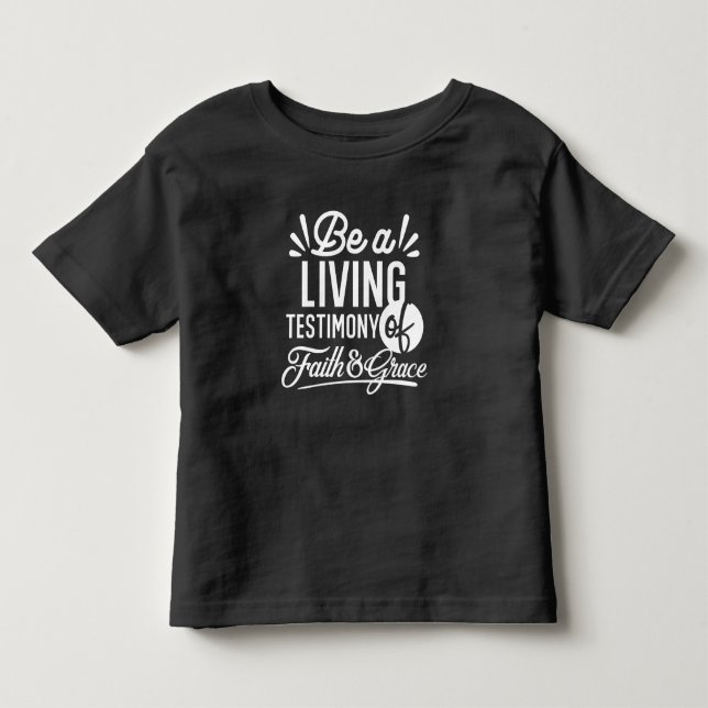 Spiritual Living Testimony Faith and Grace Quote T Shirt (Framsida)