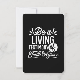 Spiritual Living Testimony Faith and Grace Quote Tack Kort
