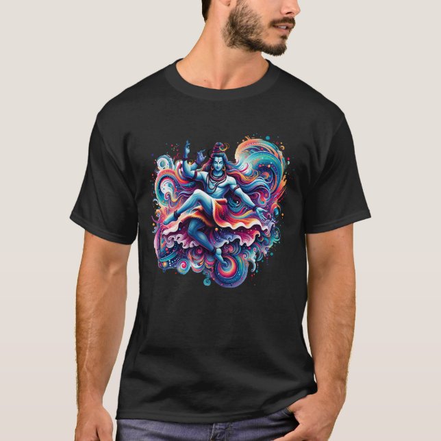 Spiritual Vibes, Hindu God Design, Desi Devotion T Shirt (Framsida)