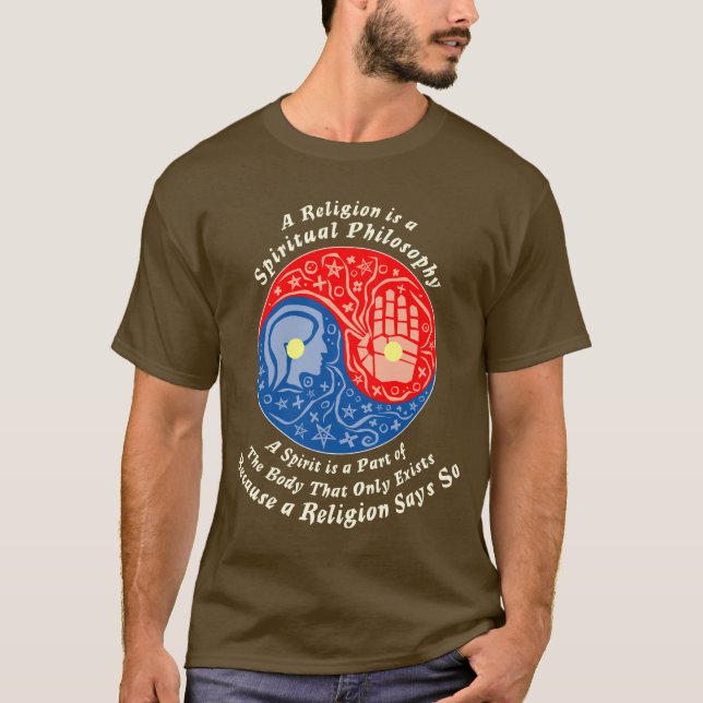 Spiritualist (mörk) t shirt (Framsida)