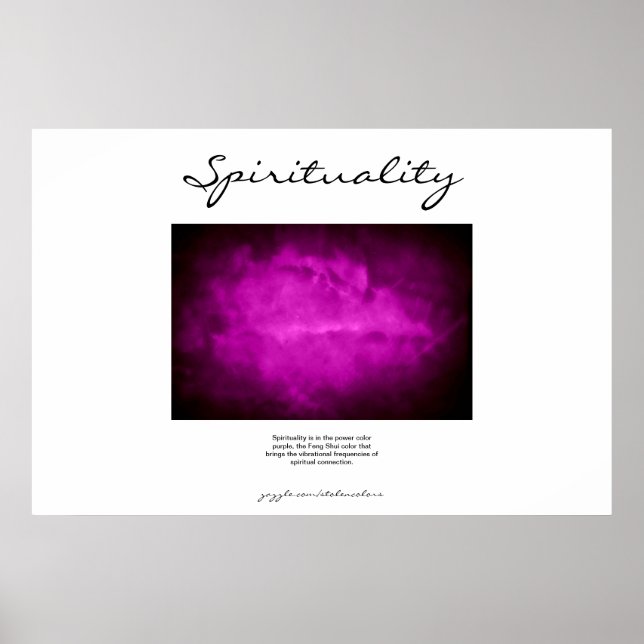 Spiritualitet - Lila Poster (Framsidan)